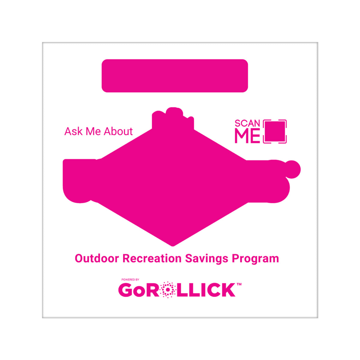 12" x 12" USAA Perks Window Cling