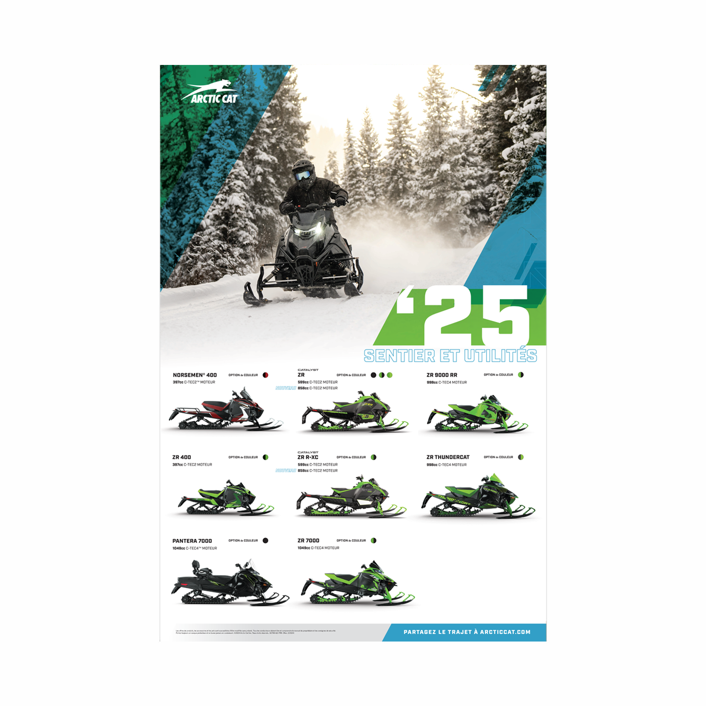 ACAT Snow MY25 Trail & Utility Poster French