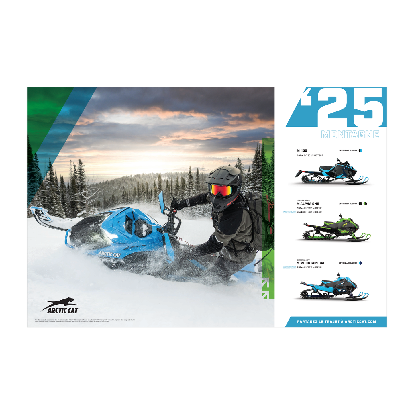 ACAT Snow MY25 Mountain Poster French