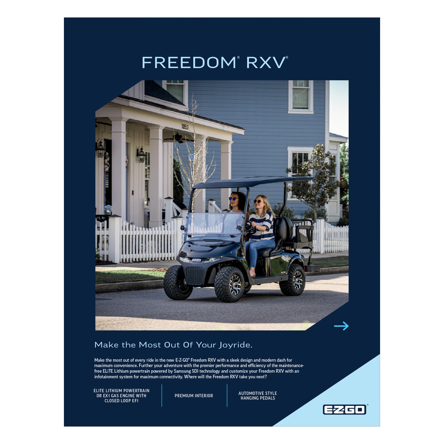 E-Z-GO MY24 Freedom RXV Sell Sheet English