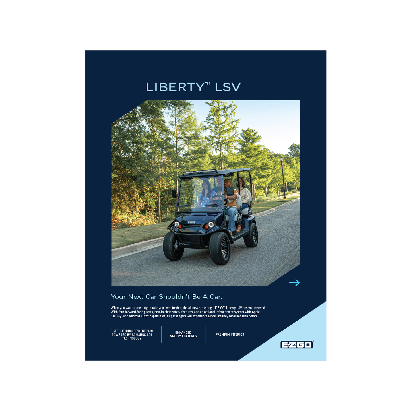E-Z-GO MY25 Liberty LSV Sell Sheet