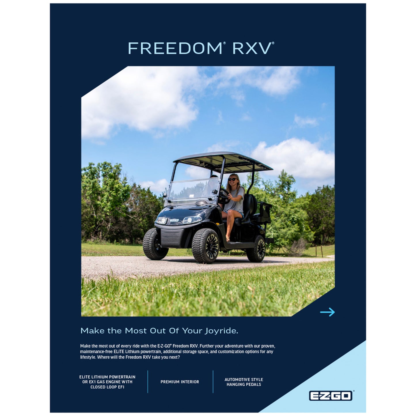 E-Z-GO MY23 Freedom RXV Sell Sheet English