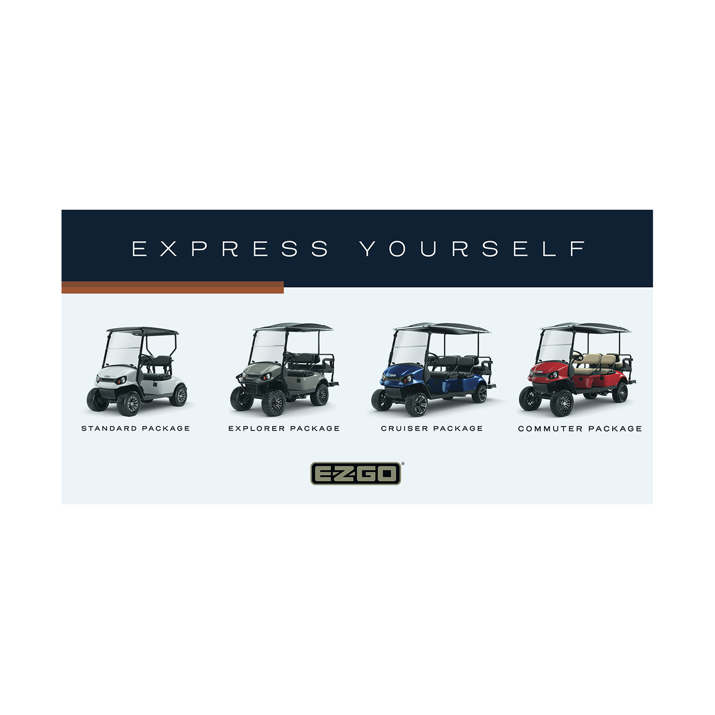 E-Z-GO Express Yourself Banner 3' x 6'