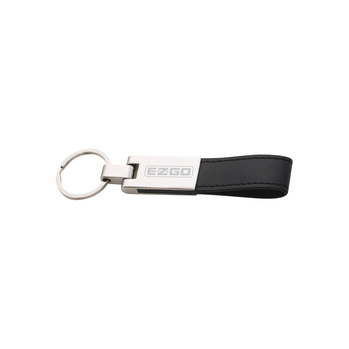 E-Z-GO Silver Key Ring with Black Strap with E-Z-GO Logo Pack of 50