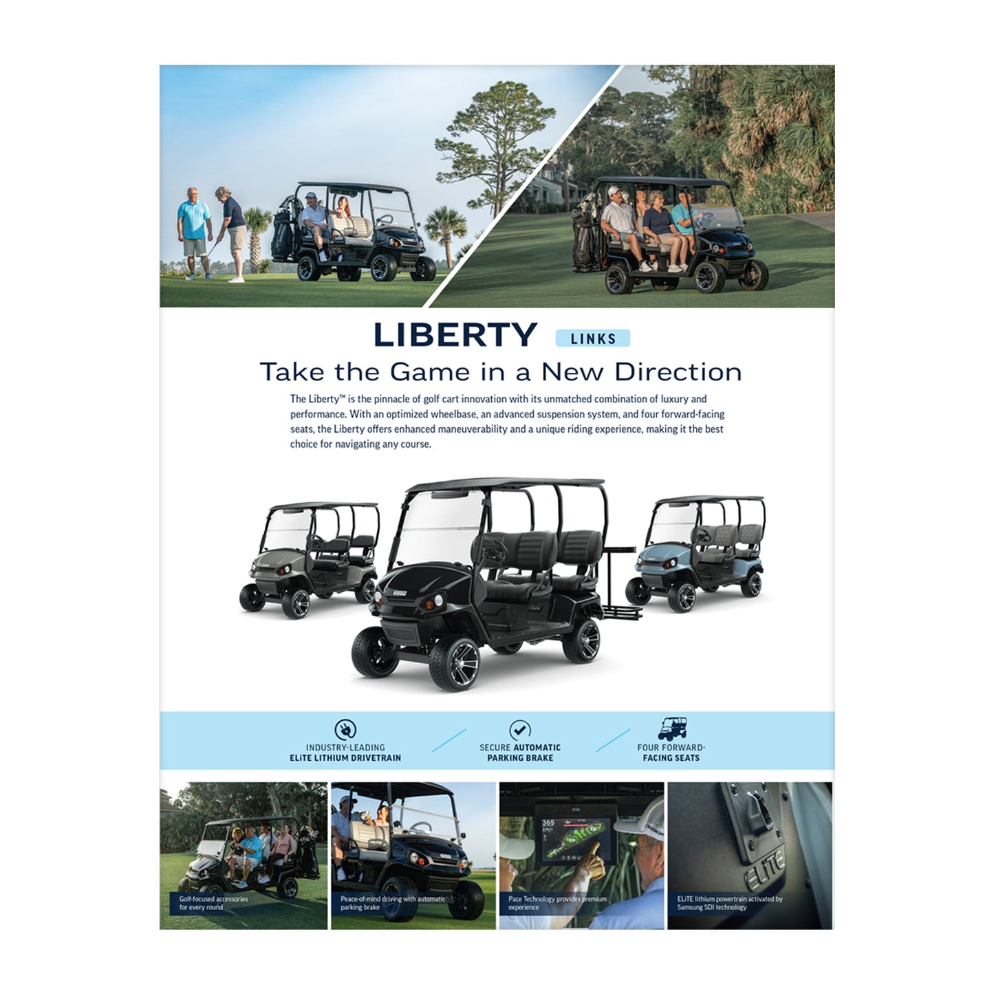 E-Z-GO MY26 Liberty Sell Sheet Golf