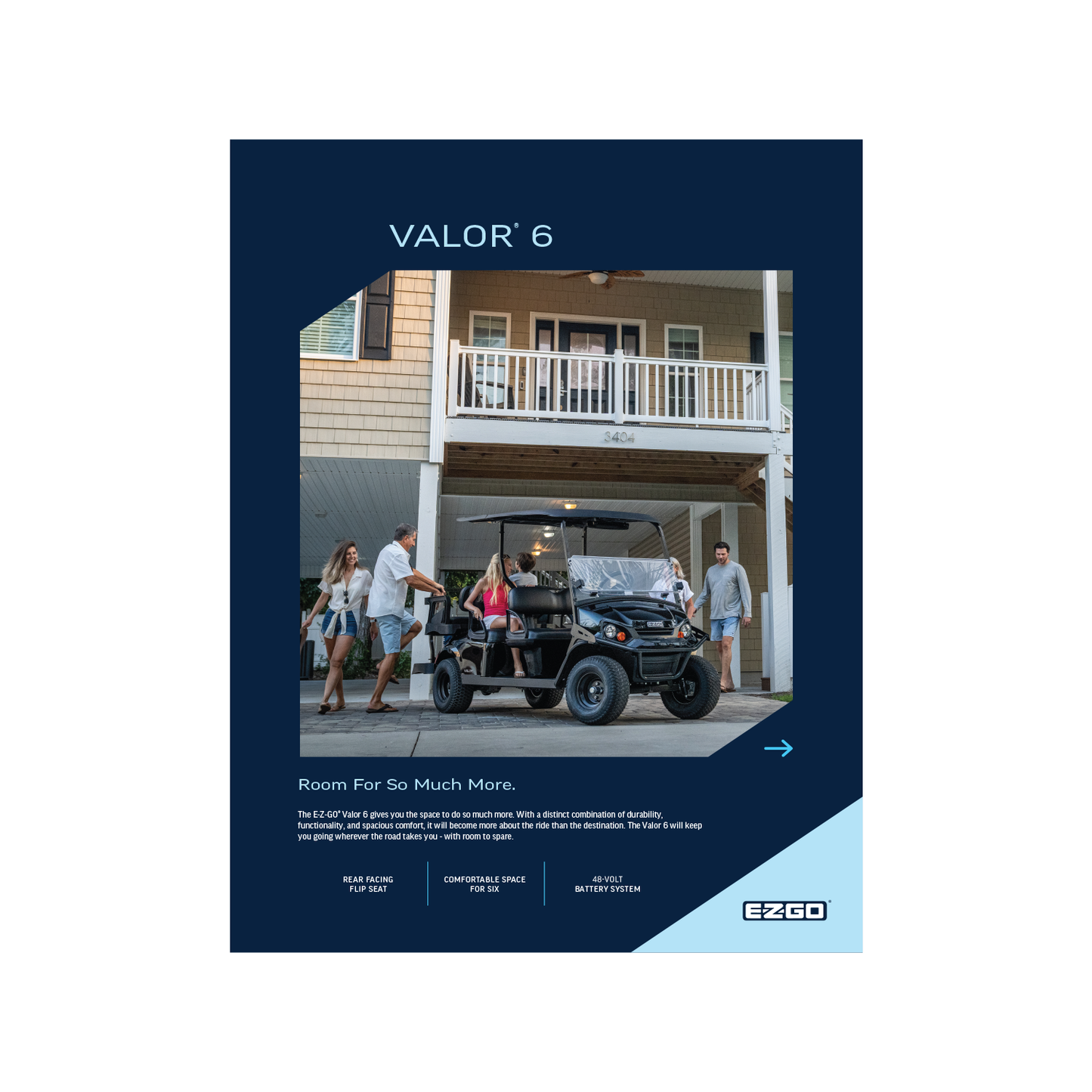 E-Z-GO MY25 Valor 6 Sell Sheet